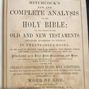 Family heirloom Holy Bible copyright 1871